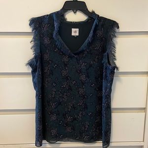 CAbi floral sleeveless top